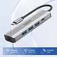 iggual Hub tipo C 5 puertos 3xUSB + RJ45 + tipo C - Thumbnail 2