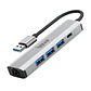 iggual Hub USB-A 5 puertos 3xUSB + RJ45 + tipo C - Thumbnail 4