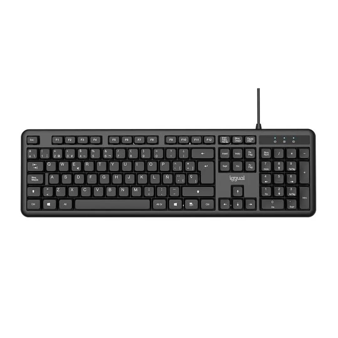 iggual Teclado USB estándar CK-OFFICE-105T negro 3