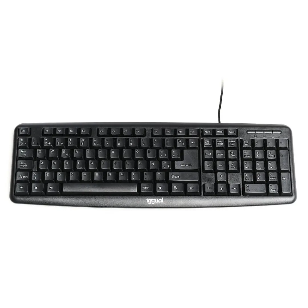 iggual Teclado USB estándar CK-BASIC-105T negro 1
