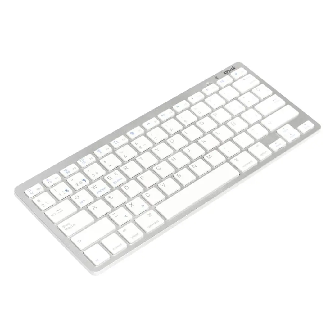 iggual Teclado Bluetooth Slim TKL-BT plata 2 canal 2