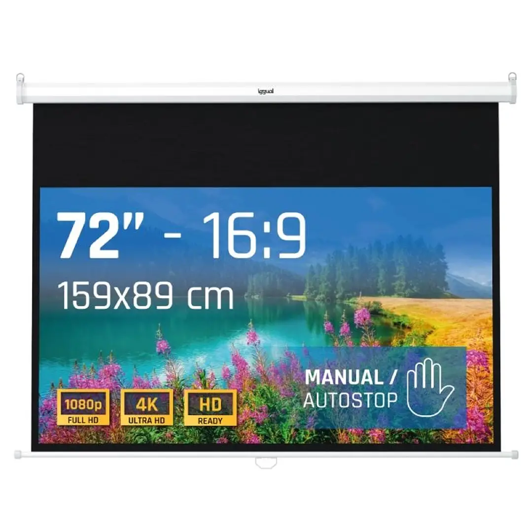 iggual Pantalla manual 16:9 72