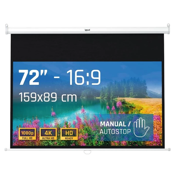 iggual Pantalla manual 16:9 72