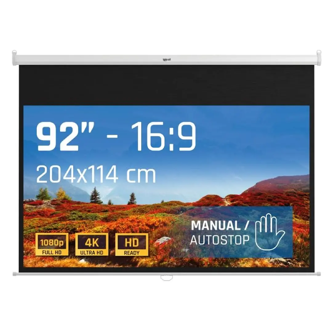 iggual Pantalla manual 16:9 92