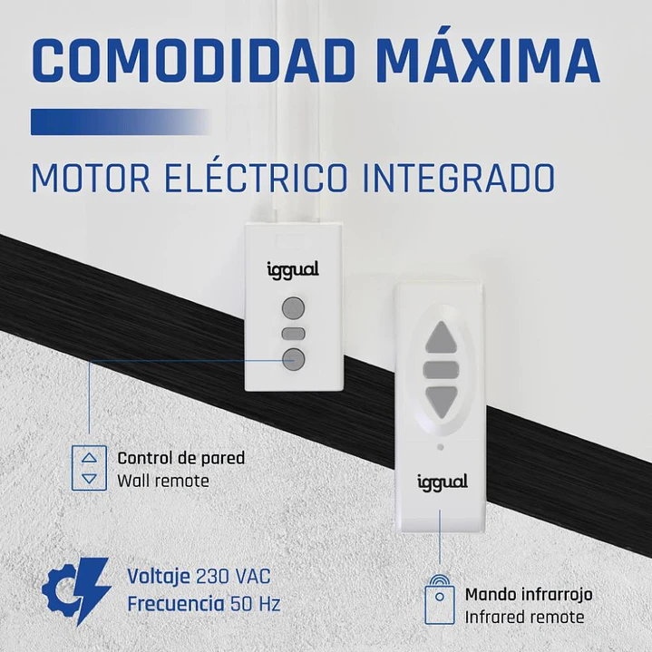 iggual Pantalla eléctrica 1:1 100