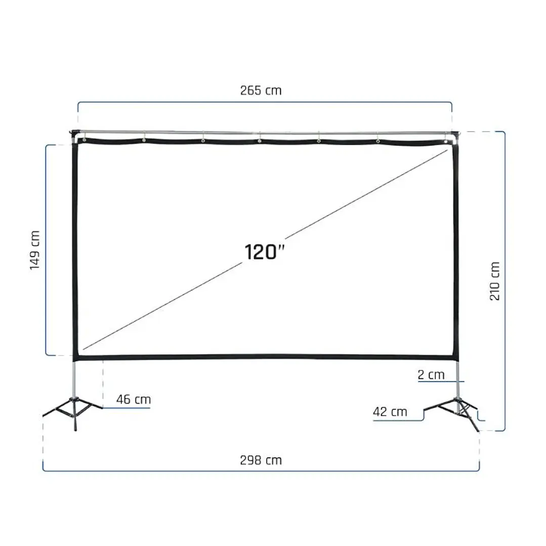 iggual Pantalla exterior portable 120