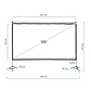iggual Pantalla exterior portable 120