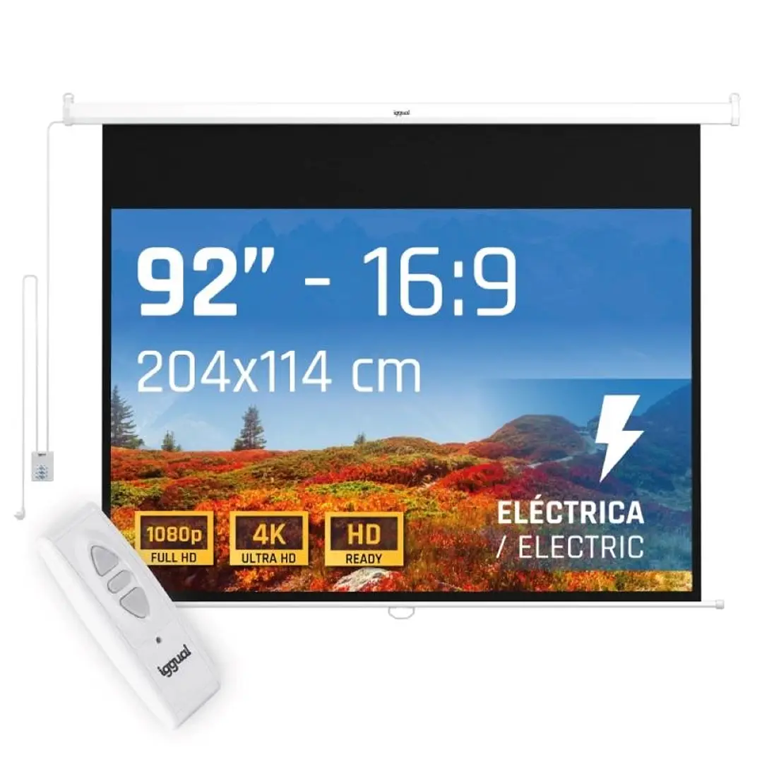 iggual Pantalla eléctrica 16:9 92