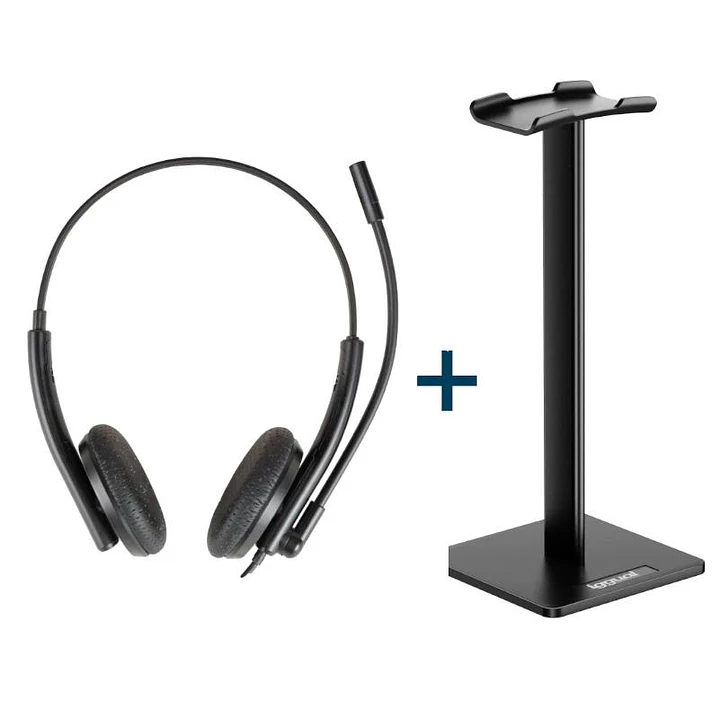 iggual Kit auriculares ENC3030 + soporte SA22 1