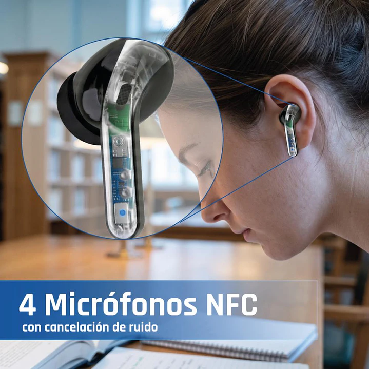 iggual Auriculares inalámbricos TWS Bluetooth negr 4