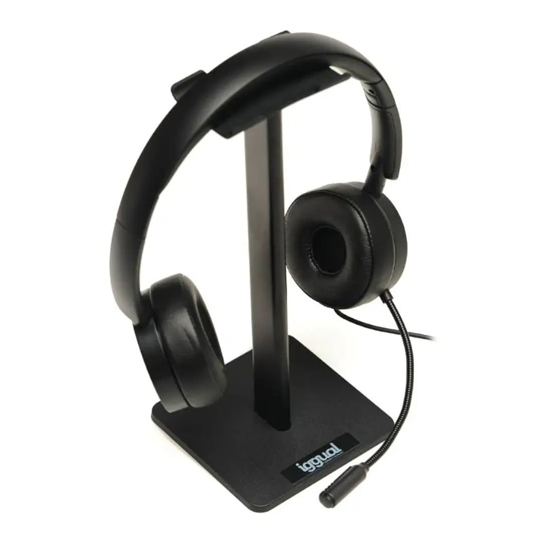 iggual Soporte para auriculares SA22 negro 3