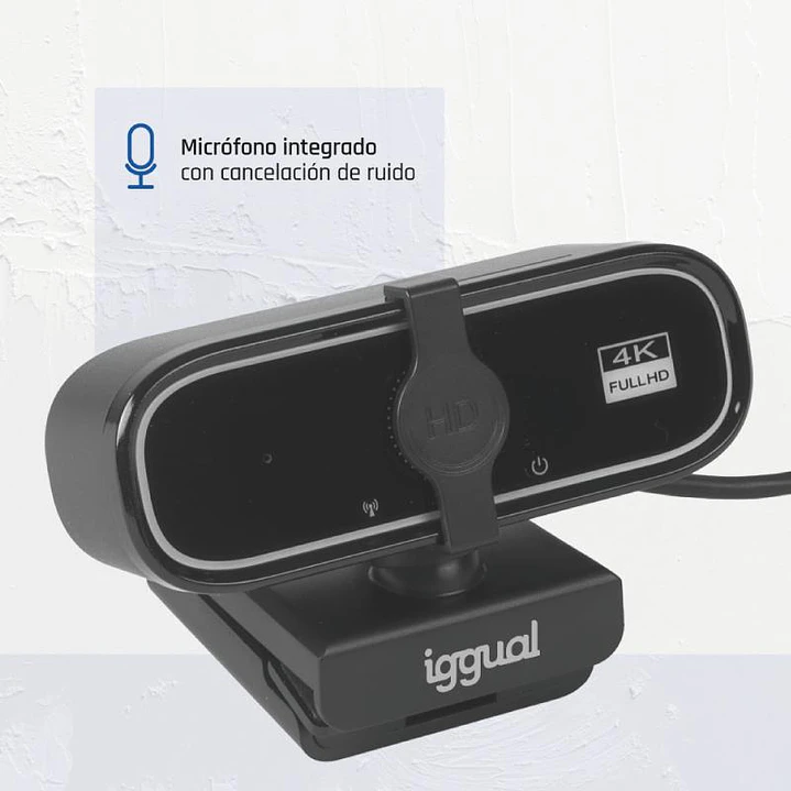 iggual Webcam USB 4K UHD WC3840 Business Pro View 3