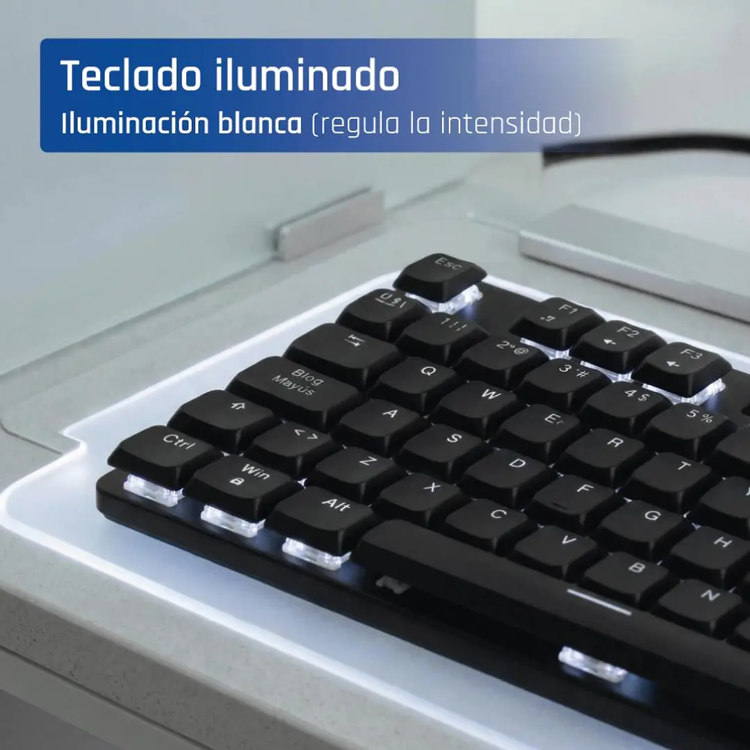 iggual Teclado USB mecánico CK-MECHA-105T negro 3