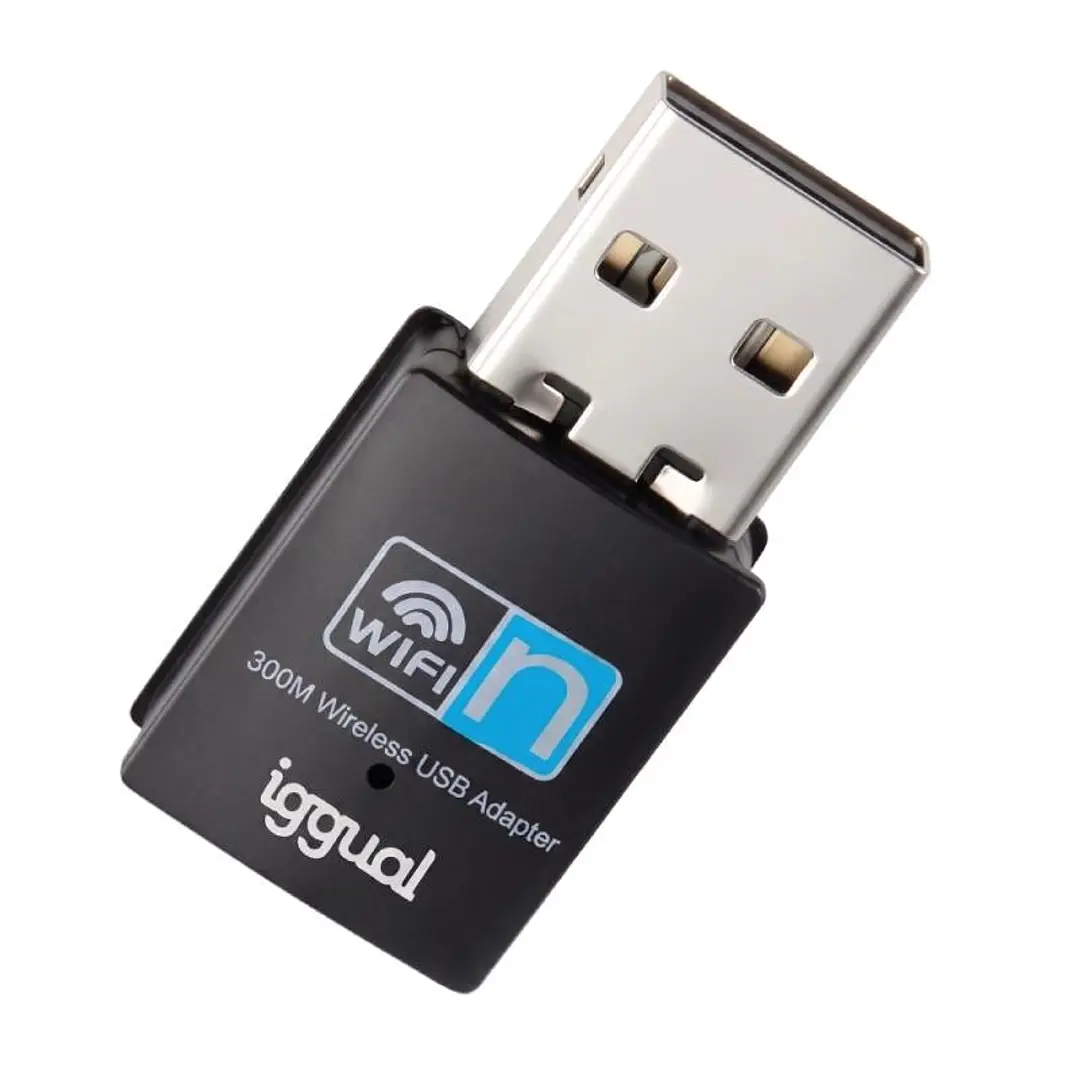 iggual Adaptador USB Wifi 300 Mbps mono 2.4GHz 1