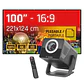 iggual Pack proyector 4K + Lona proyección100