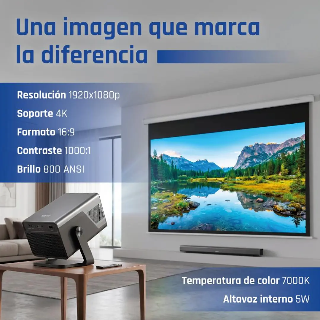 iggual Proyector 4K 1080p Pro 800ANSI Android 2
