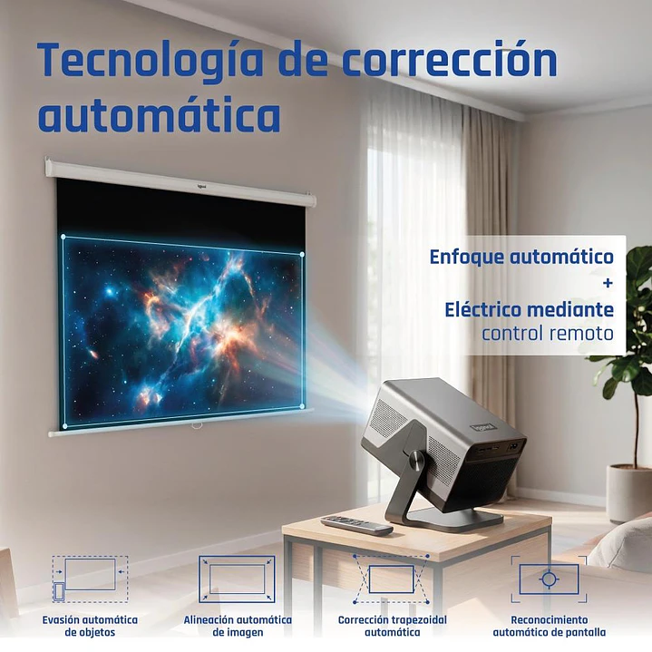 iggual Proyector 4K 1080p Pro 800ANSI Android 3