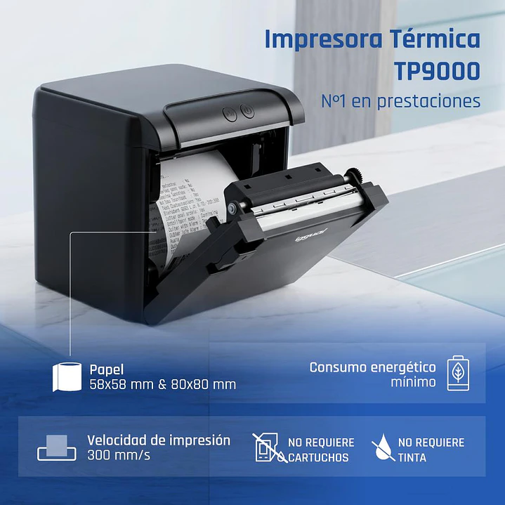 iggual Impresora Térmica TP9000 USB+RJ45+RJ45RS232 2