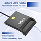 iggual Lector DNI SIP tarjetas ID USB 2.0 negro - thumbnail 3