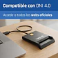 iggual Lector DNI SIP tarjetas ID USB 2.0 negro - thumbnail 4