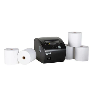 Kit impresora térmica tickets TP EASY 80 + 5 rollo