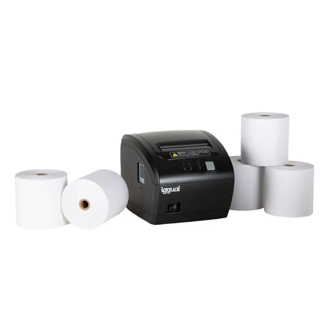 Kit impresora térmica tickets TP EASY 80 + 5 rollo 1
