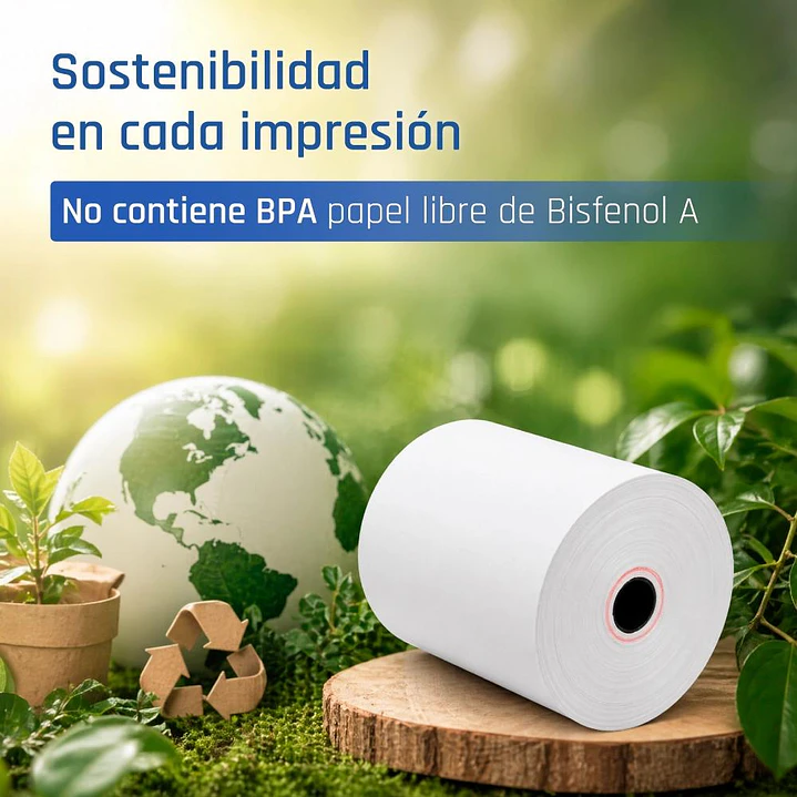 iggual Caja 50 rollos papel térmico sin BPA 80x80 4