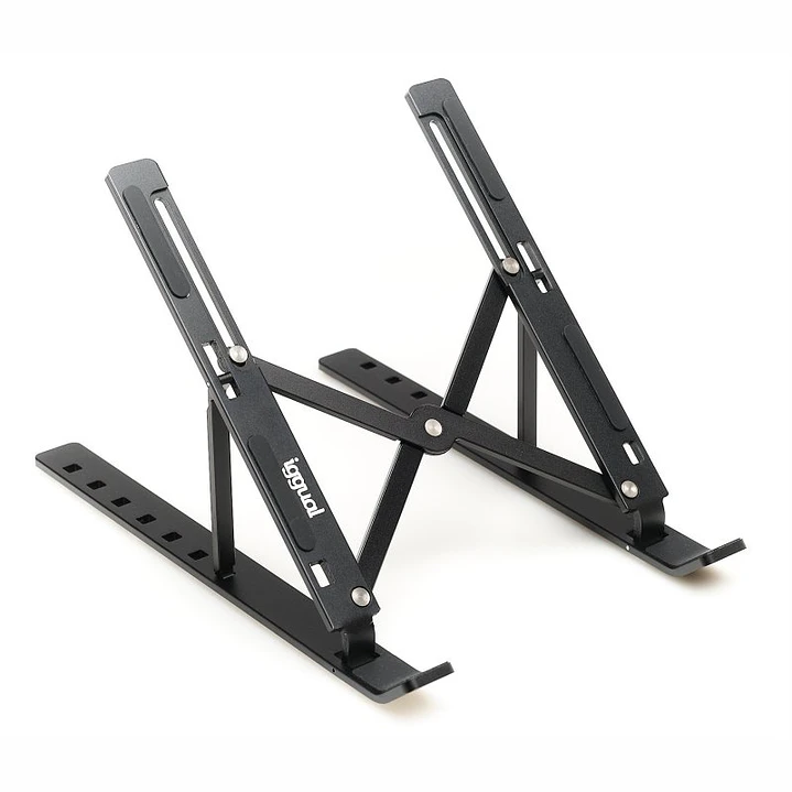 iggual Soporte elevador plegable portátil 17 negro 1