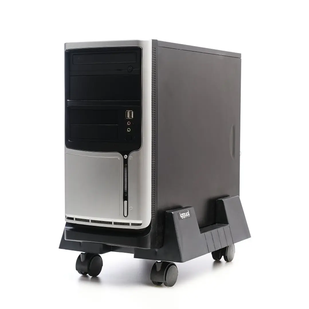 iggual SOP1 Soporte CPU ajustable con ruedas 4