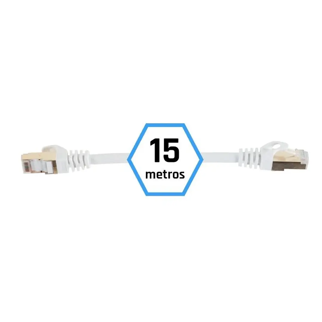 iggual Latiguillo CAT7 SFTP LSZH 15 metros blanco 1