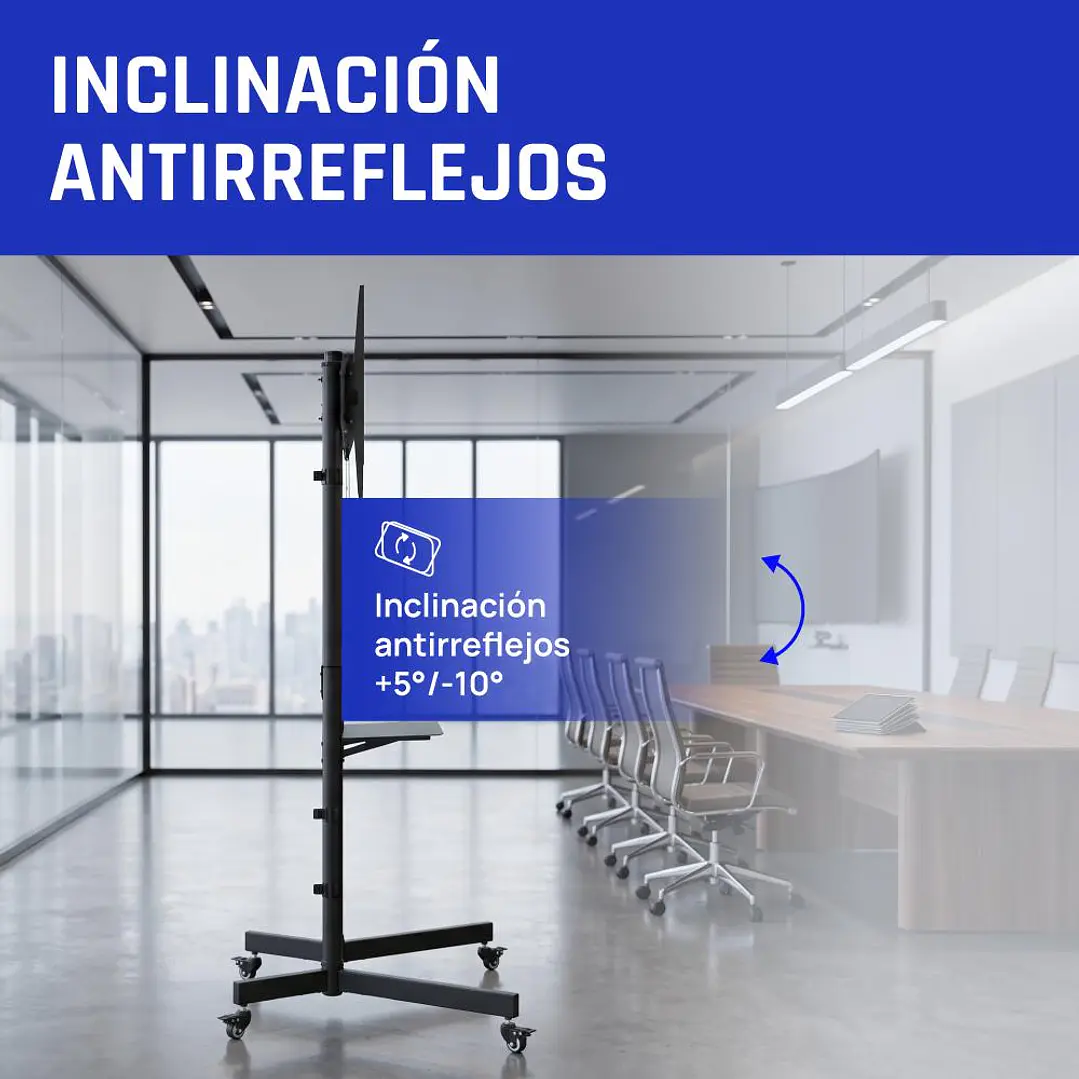 iggual SRTV75 Soporte TV suelo ruedas 32