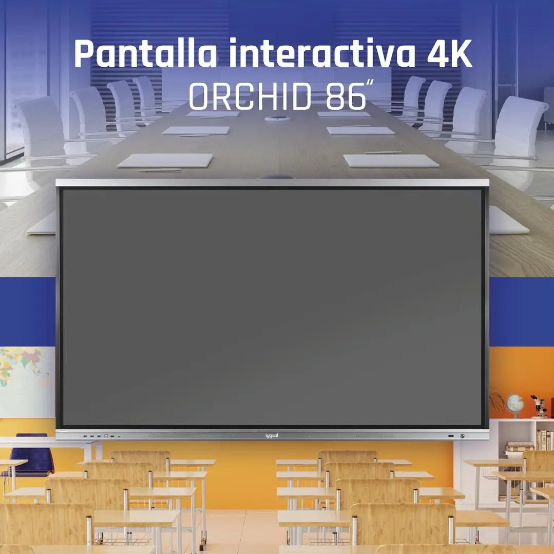 iggual Pantalla interactiva 4K ORCHID 86