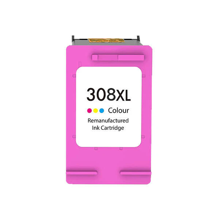 Remanufacturado HP 308XL+ Color Cartucho de Tinta - Reemplaza 7FP2UE - Alta Capacidad/Jumbo 1