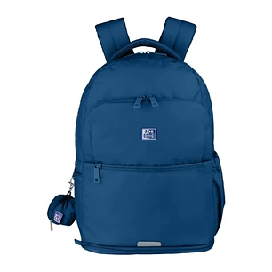 Oxford B-Out Mochila 30L - Tamaño 42x30x15cm - Bolsillo Acolchado - Asa Superior - Funda para Lluvia - Poliester Reciclado RPET - Color Azul Marino