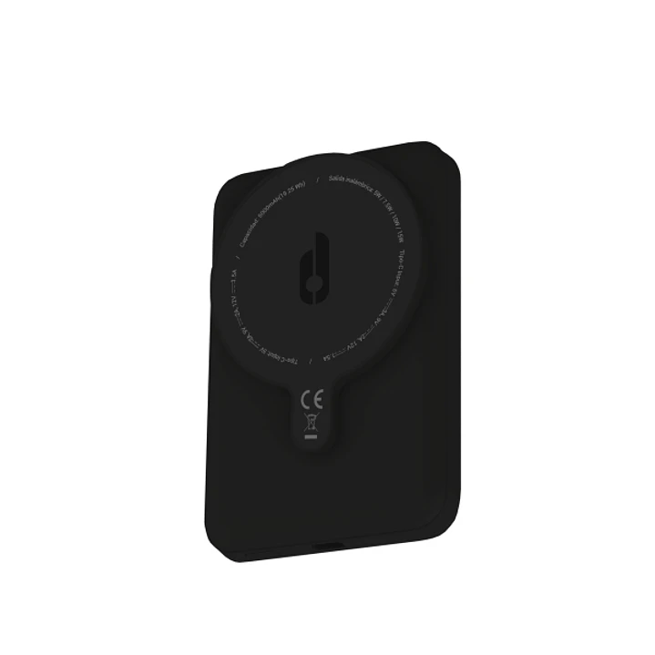Blackbyte by Pedro Buerbaum Bateria Lipo Externa/Powerbank de 5000mAh - 15W - Entrada y Salida USB-C - Carga Inalambrica - Tacto Engomado - Extraplana 1