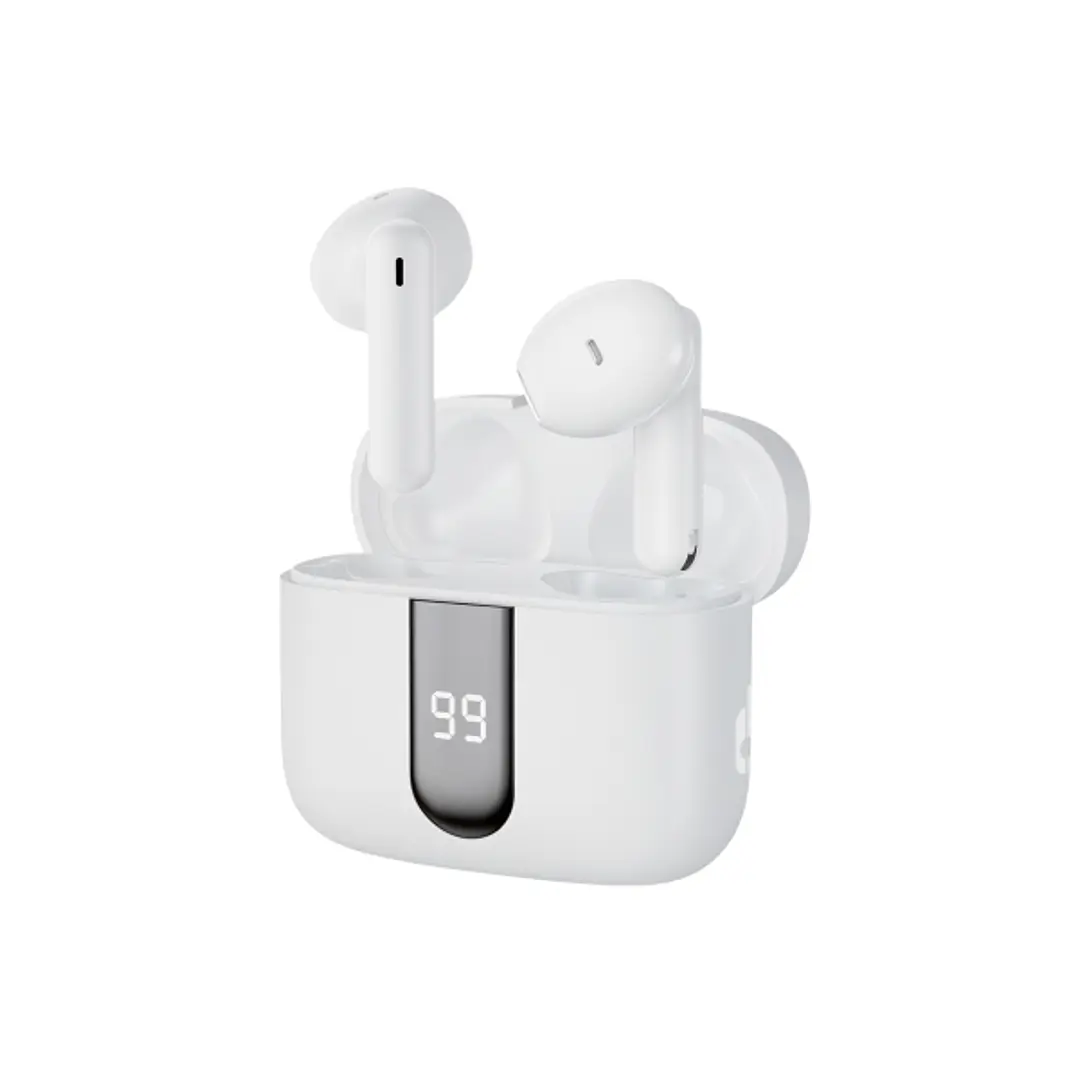 Blackbyte by Pedro Buerbaum Zenith Pro Auriculares Bluetooth - Cancelacion de Ruido ENC/ANC - Alcance 15m - Control Tactil - Color Blanco 1