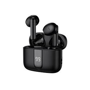 Blackbyte by Pedro Buerbaum Zenith Pro Auriculares Bluetooth - Cancelacion de Ruido ENC/ANC - Alcance 15m - Control Tactil - Color Negro