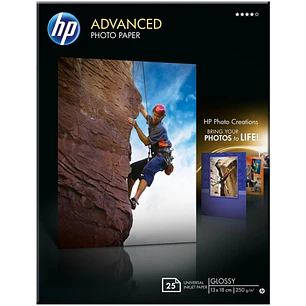 HP Q8696A Papel Fotografico Advanced Glossy 25 Hojas 13x18cm 250gr