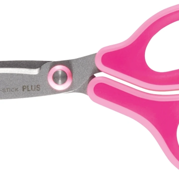 Plus Fitcut Curve Kids Tijera Escolar 14.5 cm - Hojas Curvas - Punta Redondeada - Ergonomica - Uso Diestro - Color Rosa 1