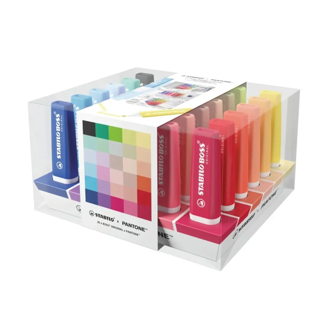 Stabilo Boss Edic. Limitada Pantone Pack con 30 Marcadores - Tinta con Base de Agua - Colores Surtidos 1