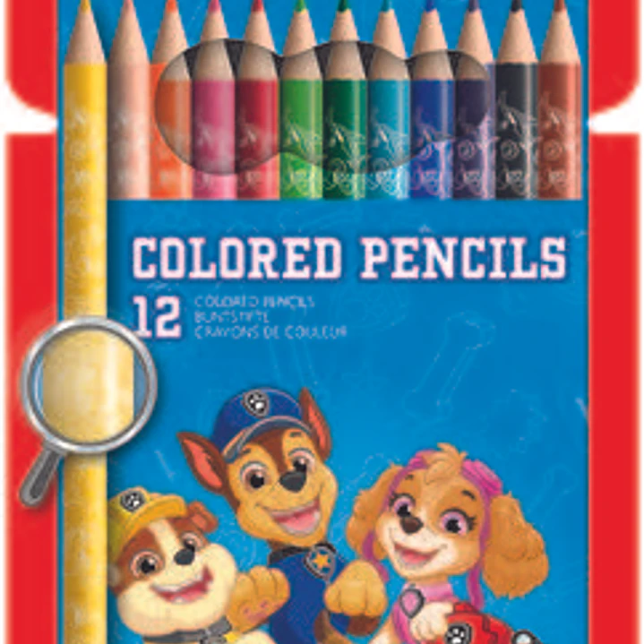 Stabilo Patrulla Canina Pack de 12 Lapices de Colores con Diseños de la Patrulla Canina - Ideal para el Colegio - Colores Surtidos 1