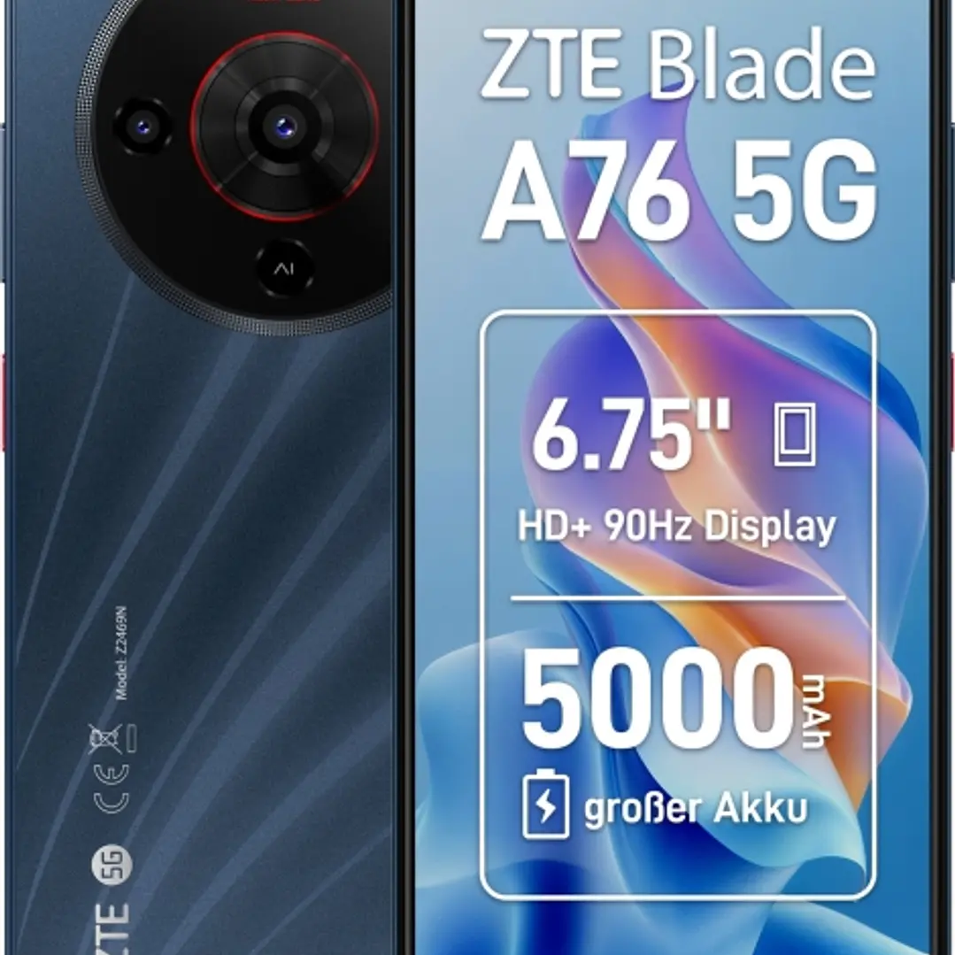 ZTE Blade A76 5G Smartphone Pantalla 6,75