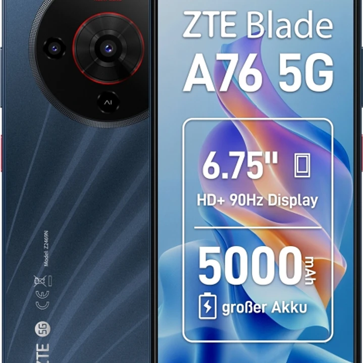 ZTE Blade A76 5G Smartphone Pantalla 6,75