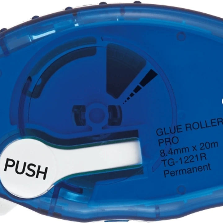 Plus Pro Roller Adhesivo Permanente 8.4mm x 20m - Recargable - Aplicacion Limpia - Preciso y Reciclable 1