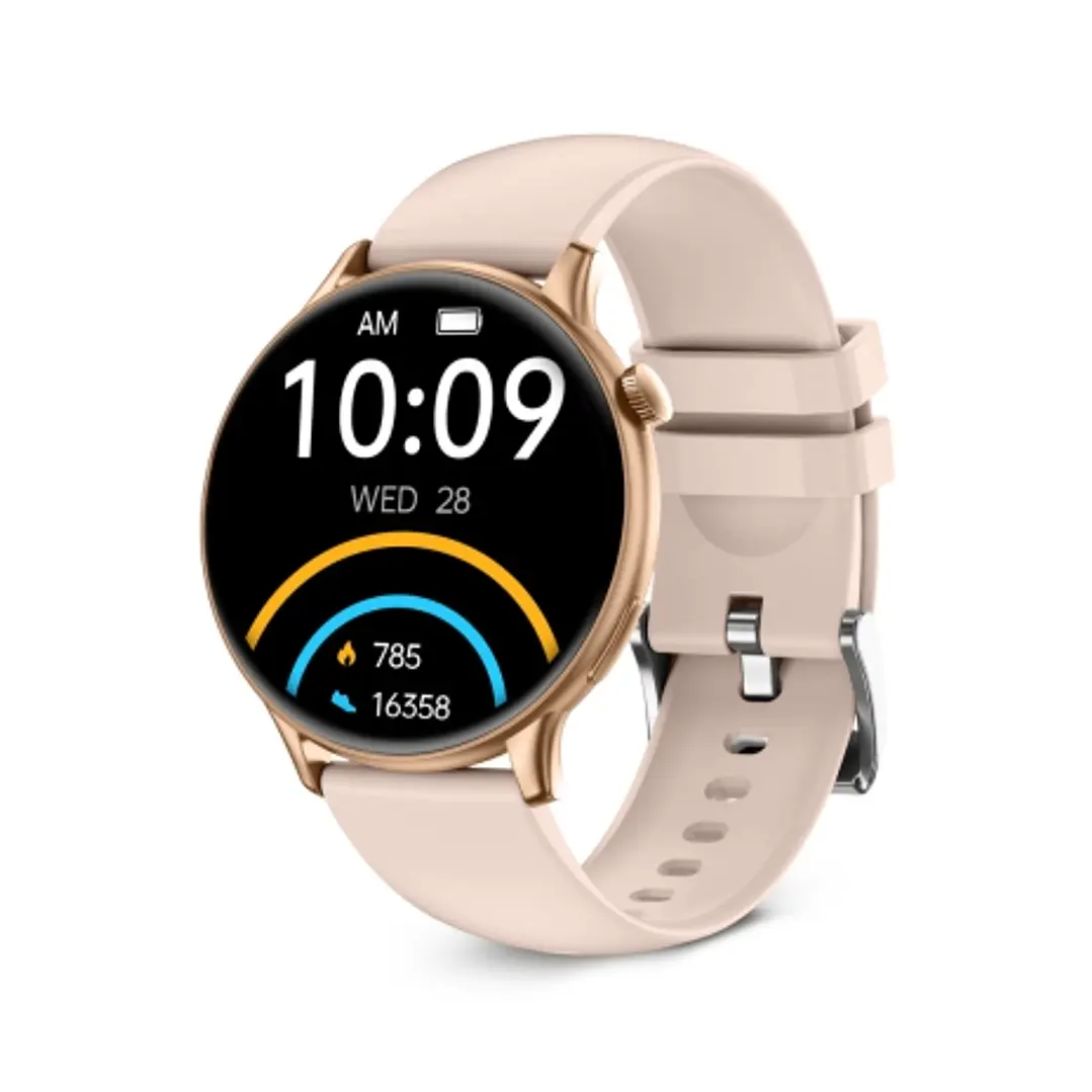 Ksix Core2 Smartwatch - Pantalla AMOLED 1,43 AMOLED - Autonomia Hasta 5 Dias - Modos Deporte y Salud, Llamadas, Asistentes de voz - IP67 - Color Rosa 1