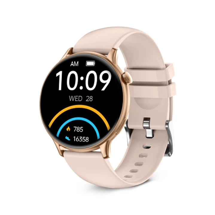 Ksix Core2 Smartwatch - Pantalla AMOLED 1,43 AMOLED - Autonomia Hasta 5 Dias - Modos Deporte y Salud, Llamadas, Asistentes de voz - IP67 - Color Rosa 1