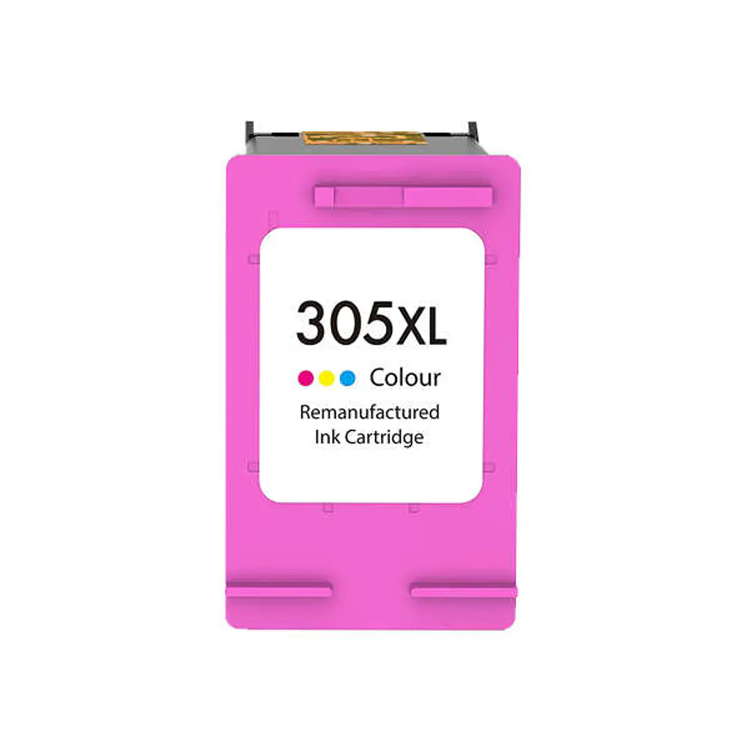 Remanufacturado HP 305XL Color Cartucho de Tinta - Muestra Nivel de Tinta - Reemplaza 3YM63AE/3YM60AE (Chip reforzado contra actualizaciones) 1