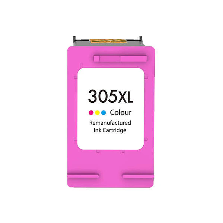 Remanufacturado HP 305XL Color Cartucho de Tinta - Muestra Nivel de Tinta - Reemplaza 3YM63AE/3YM60AE (Chip reforzado contra actualizaciones) 1
