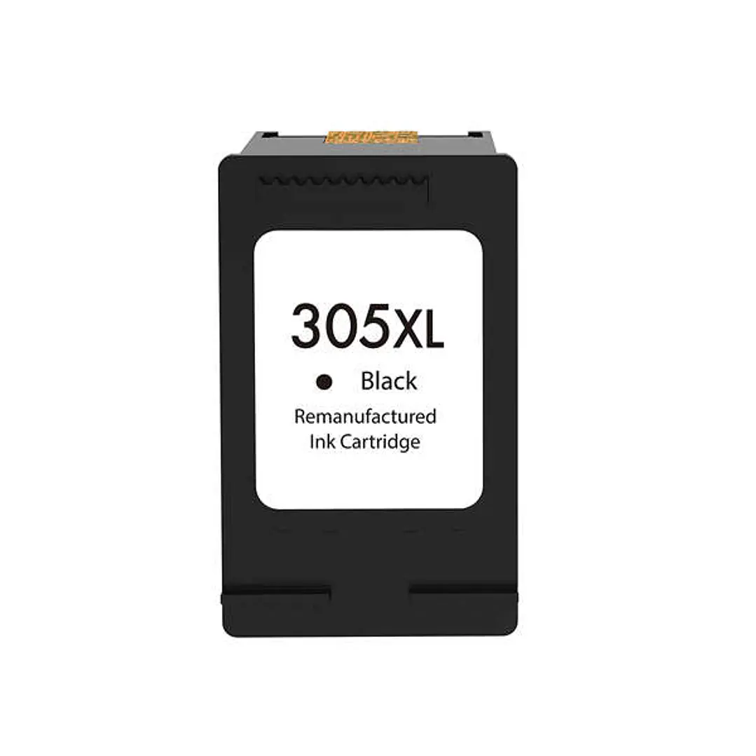 Remanufacturado HP 305XL Negro Cartucho de Tinta - Muestra Nivel de Tinta - Reemplaza 3YM62AE/3YM61AE (Chip reforzado contra actualizaciones) 1