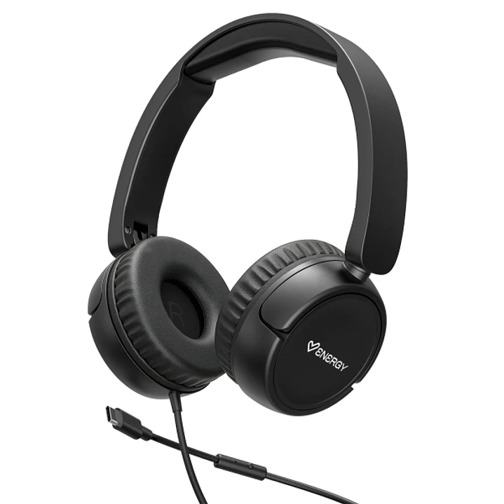 Energy Sistem Urban Auriculares con Cable - DeepBass - Diadema Extensible - Microfono Incorporado - Conexion USB-C - Color Negro 1